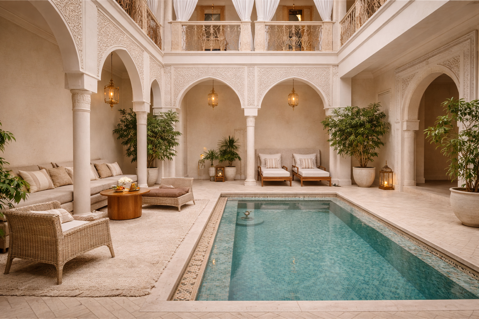 Elegant Moroccan interior